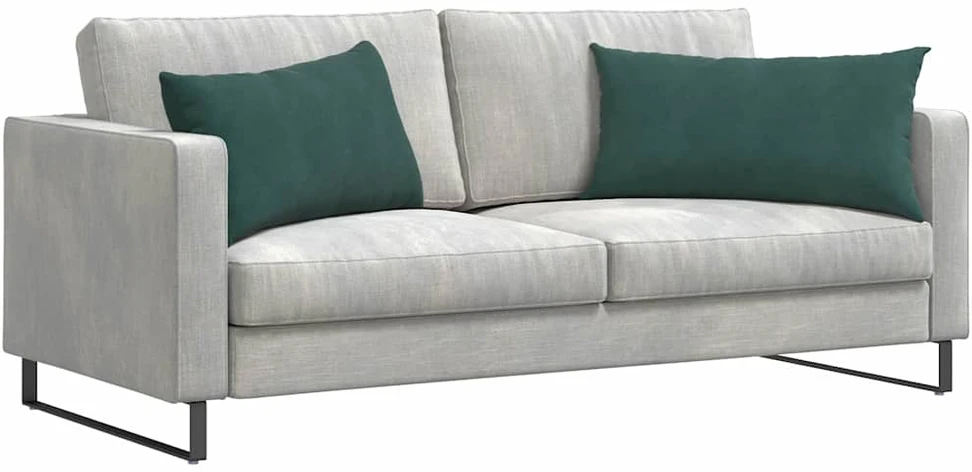 Sofa Pagalvės 2 pcs Tamsiai žalia 80 x 40 cm Kordūrinis audinys