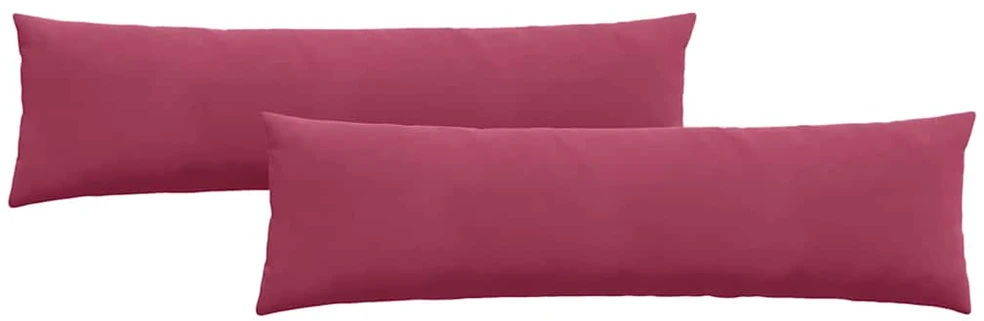 Sofa Pagalvės 2 pcs Vyno raudona 145 x 40 cm Kordūrinis audinys