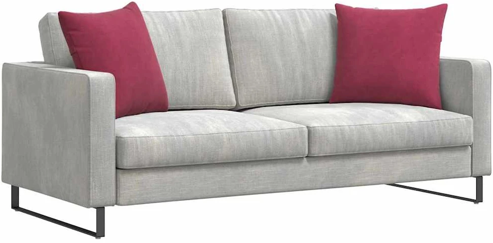 Sofa Pagalvės 2 pcs Vyno raudona 50 x 50 cm Kordūrinis audinys