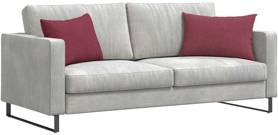 Sofa Pagalvės 2 vnt. audinys Vyno raudona 60 x 40 cm
