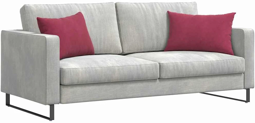 Sofa Pagalvės 2 pcs Vyno raudona 60 x 40 cm Kordūrinis audinys