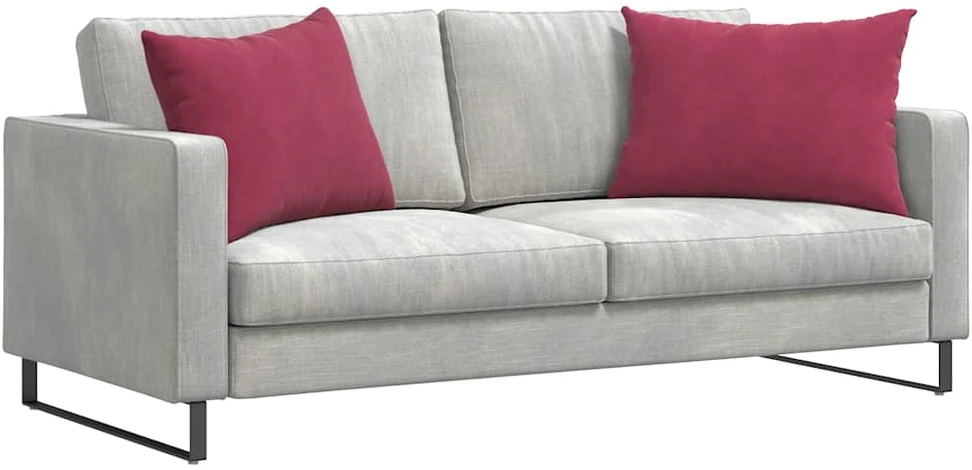 Sofa Pagalvės 2 pcs Vyno raudona 70 x 50 cm Kordūrinis audinys