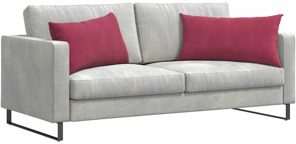 Sofa Pagalvės 2 pcs Vyno raudona 80 x 40 cm Kordūrinis audinys