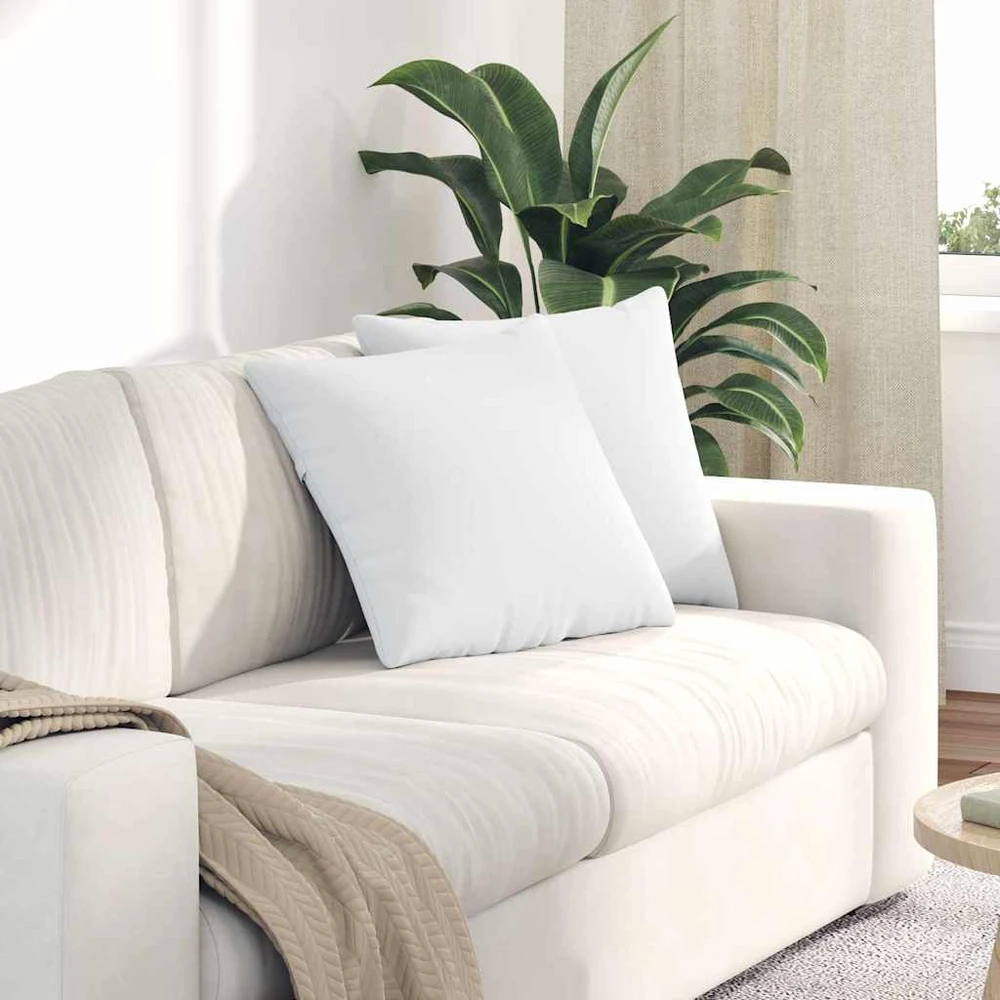 Sofa Pagalvės 2 vnt. audinys Balta 45 x 45 cm