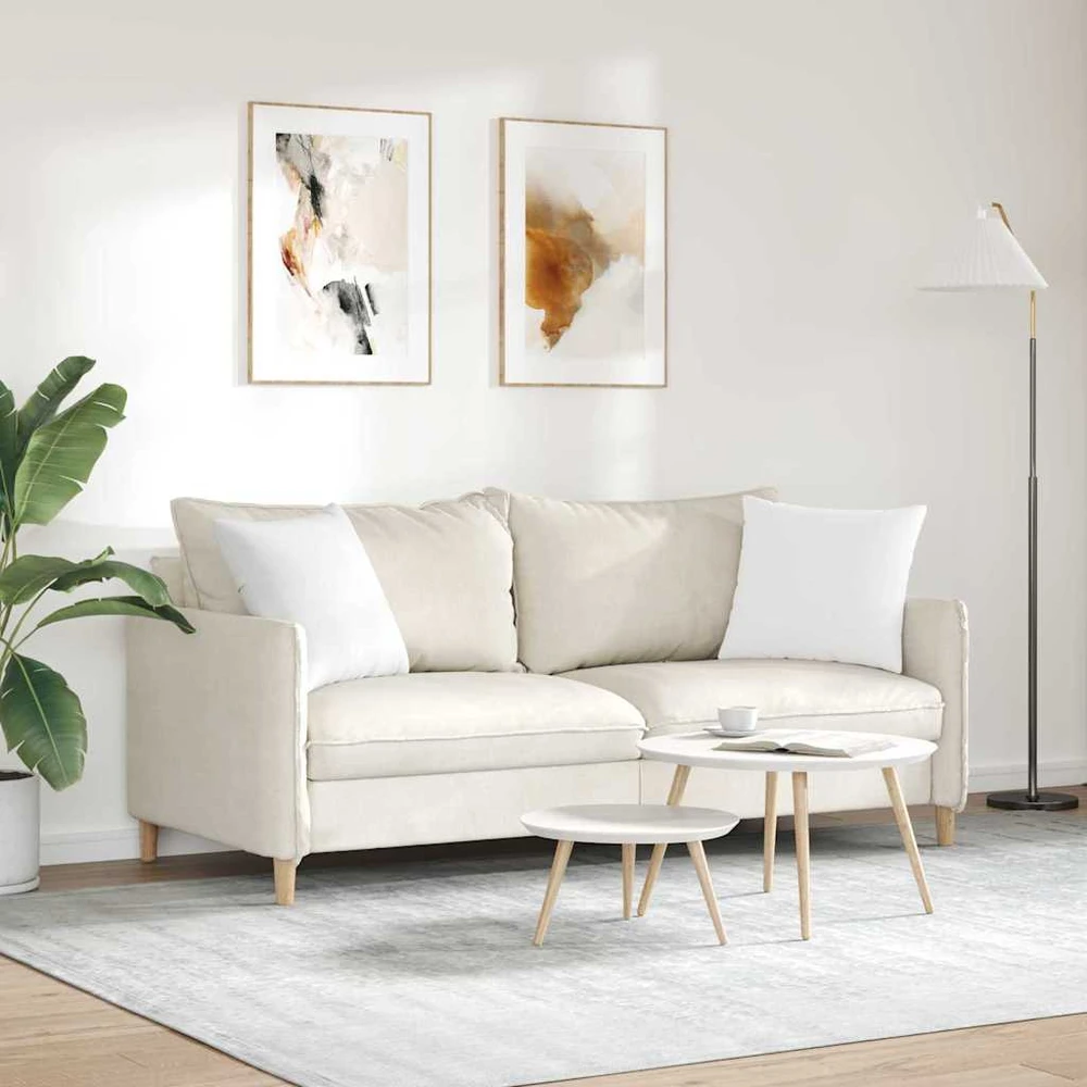 Sofa Pagalvės 2 vnt. audinys Balta 45 x 45 cm