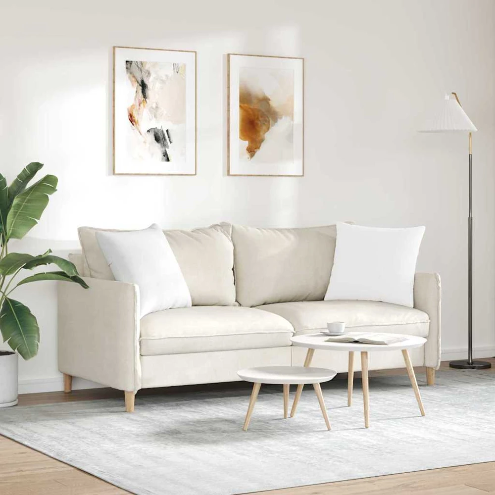 Sofa Pagalvės 2 vnt. audinys Balta 50 x 50 cm