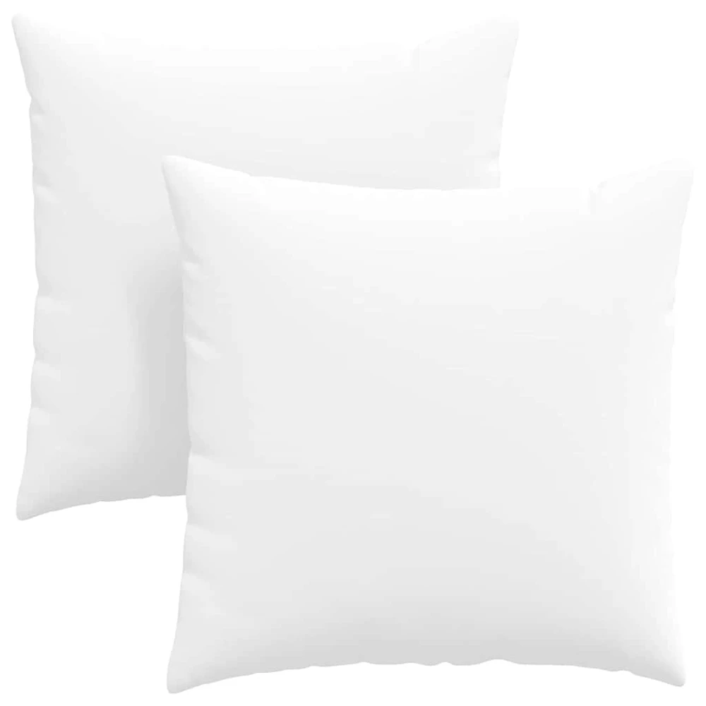 Sofa Pagalvės 2 vnt. audinys Balta 60 x 60 cm