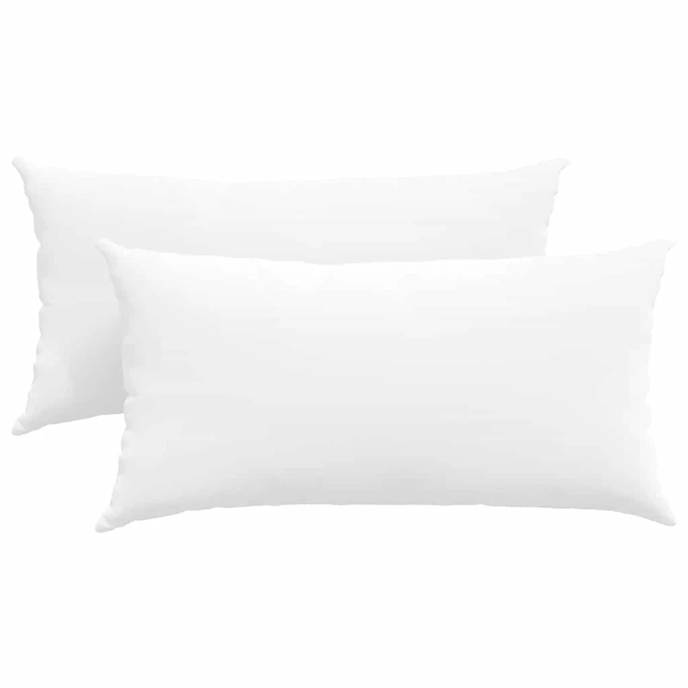 Sofa Pagalvės 2 pcs Balta 80 x 40 cm audinys