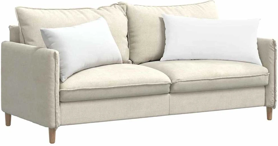 Sofa Pagalvės 2 pcs Balta 80 x 40 cm audinys