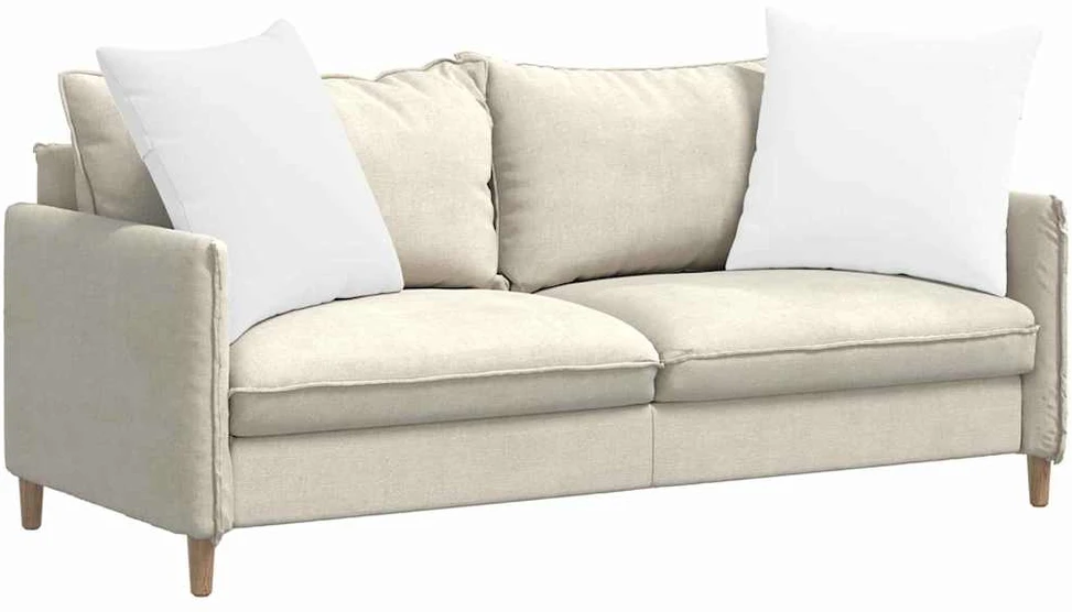 Sofa Pagalvės 2 vnt. audinys Balta 80 x 80 cm