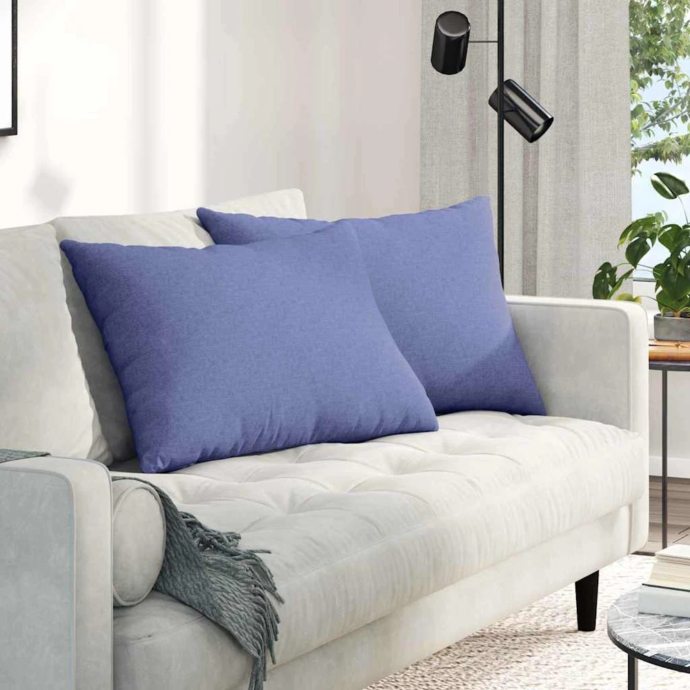 Sofa Pagalvės 2 vnt. audinys Džinsinės mėlynos 70 x 50 cm