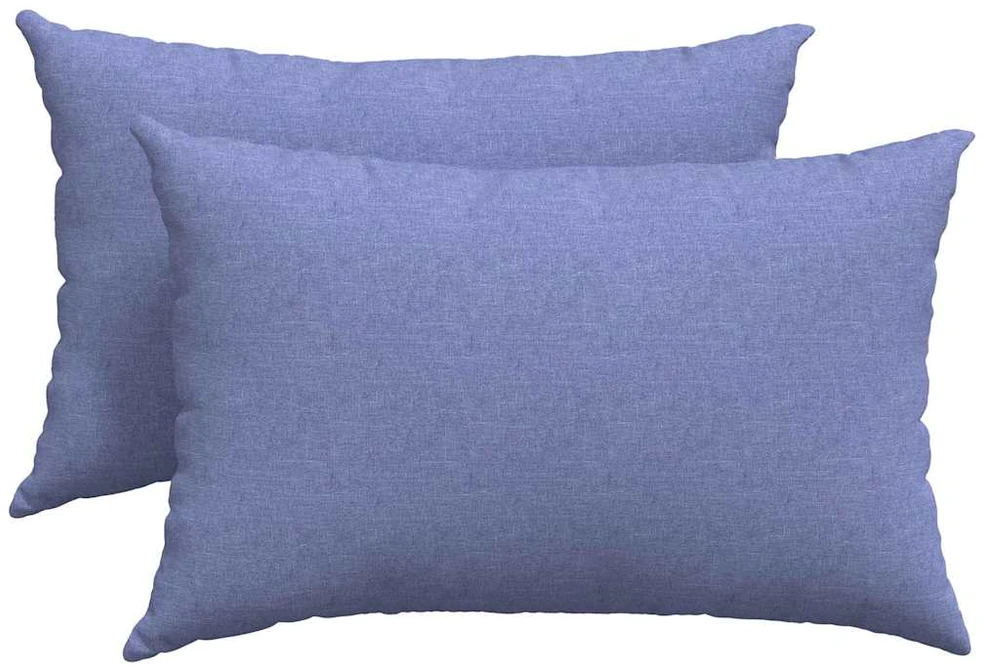 Sofa Pagalvės 2 pcs Džinsinės mėlynos 60 x 40 cm audinys