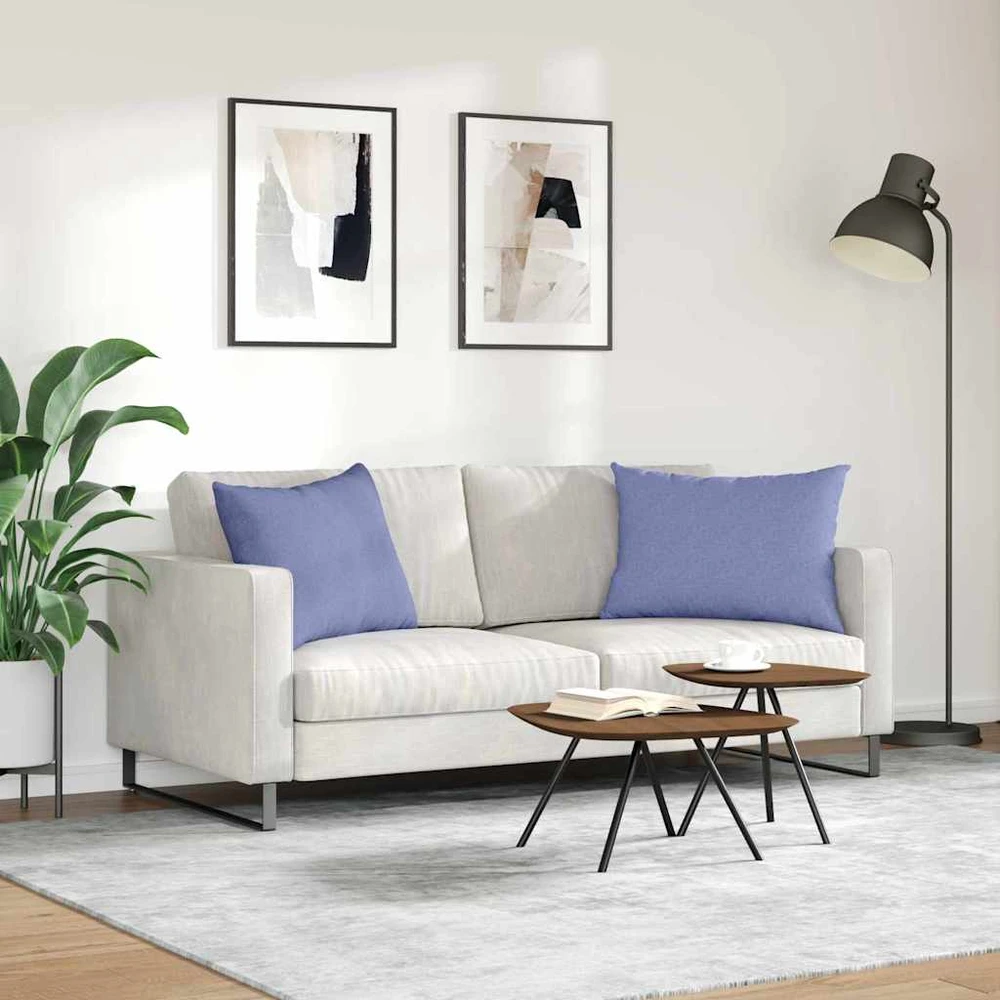Sofa Pagalvės 2 vnt. audinys Džinsinės mėlynos 70 x 50 cm