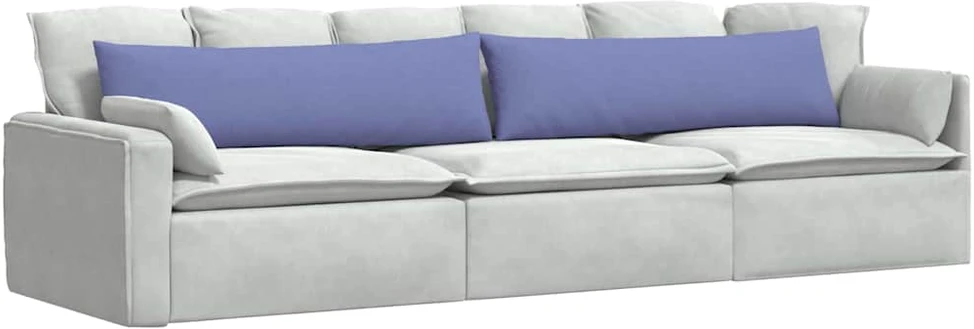 Sofa Pagalvės 2 vnt. audinys Džinsinės mėlynos 145 x 40 cm