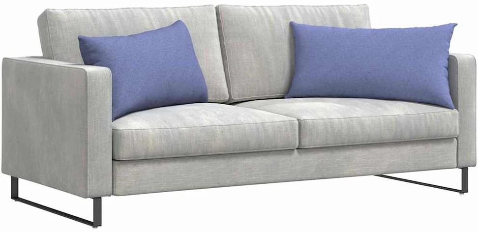 Sofa Pagalvės 2 pcs Džinsinės mėlynos 80 x 40 cm audinys
