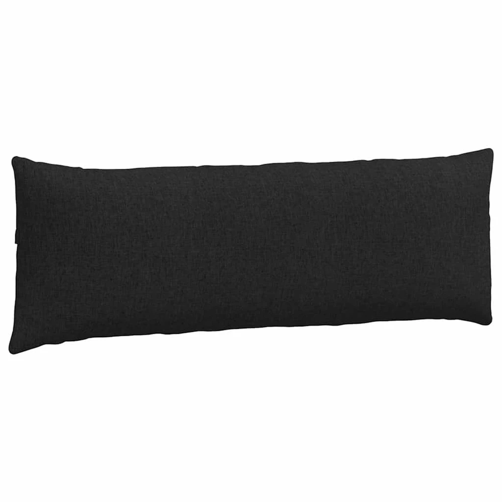 Sofa Pagalvės 2 vnt. audinys Juoda 120 x 40 cm