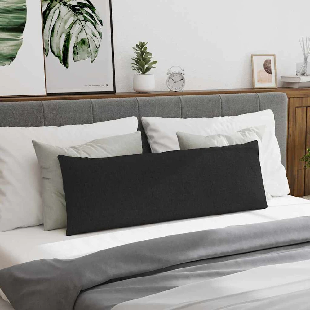 Sofa Pagalvės 2 vnt. audinys Juoda 120 x 40 cm