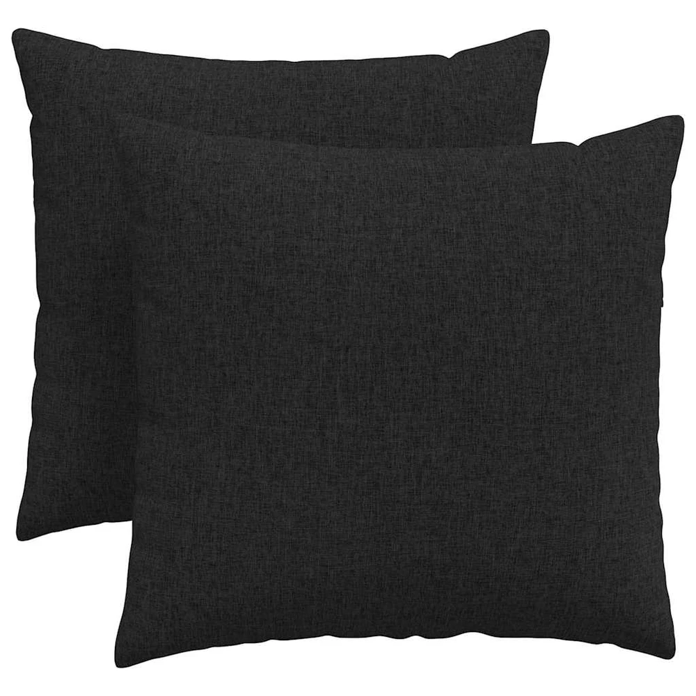 Sofa Pagalvės 2 vnt. audinys Juoda 45 x 45 cm