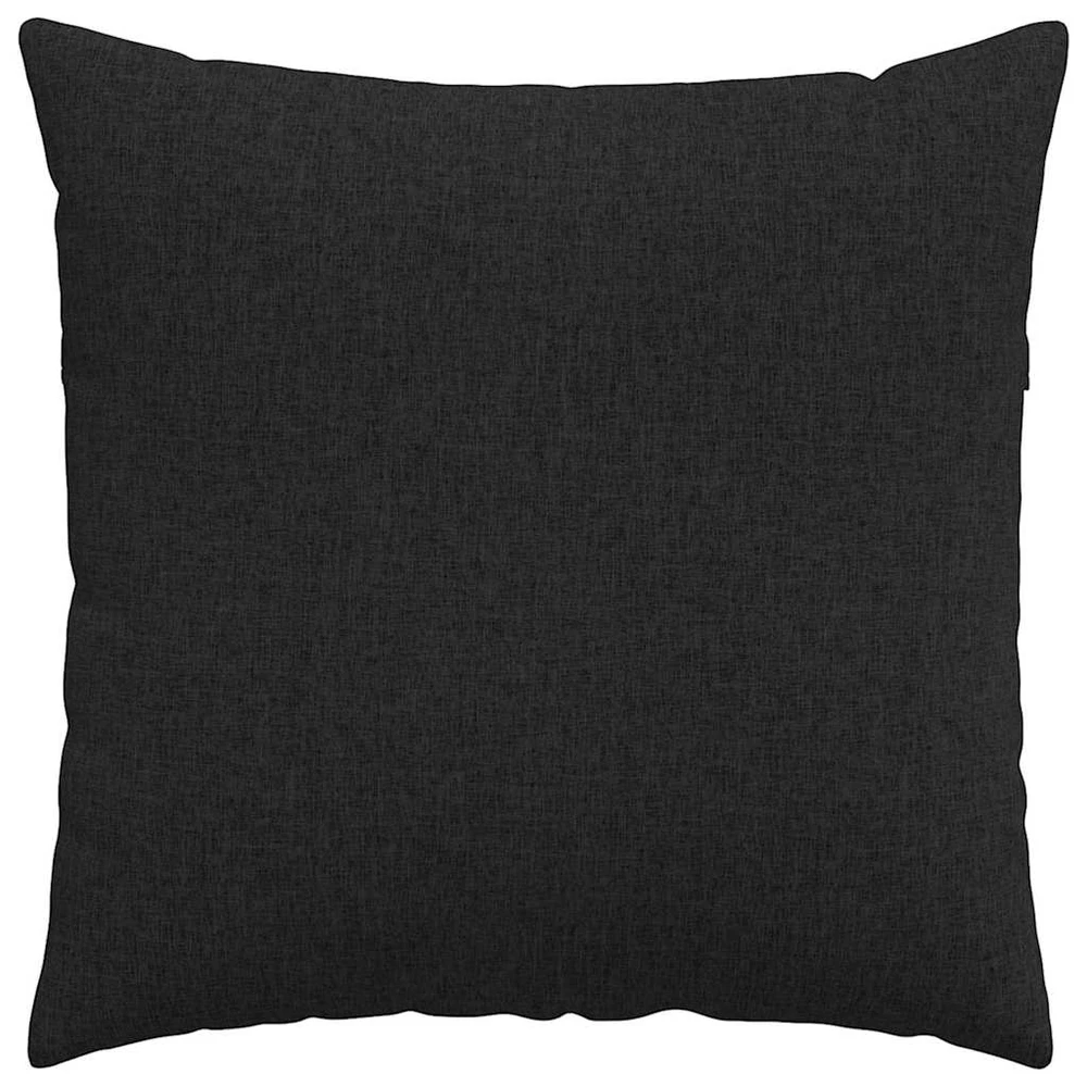 Sofa Pagalvės 2 pcs Juoda 60 x 60 cm audinys