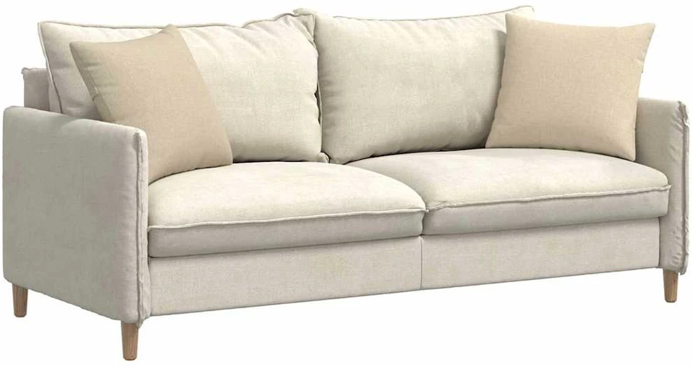 Sofa Pagalvės 2 vnt. audinys Kreminė 45 x 45 cm