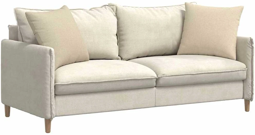 Sofa Pagalvės 2 vnt. audinys Kreminė 50 x 50 cm