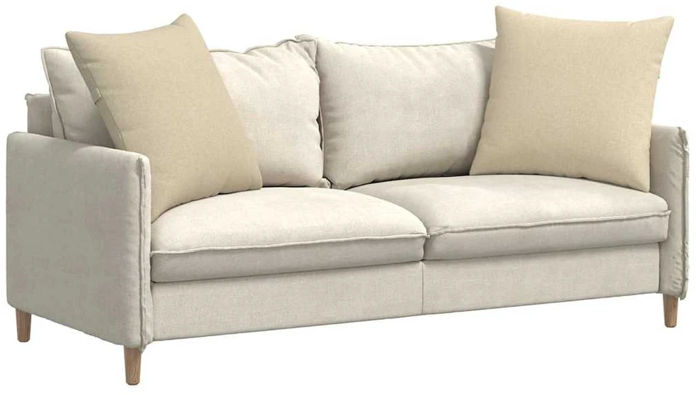 Sofa Pagalvės 2 vnt. audinys Kreminė 60 x 60 cm