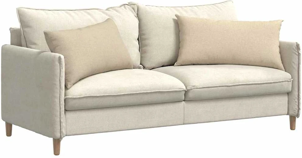 Sofa Pagalvės 2 vnt. audinys Kreminė 80 x 40 cm