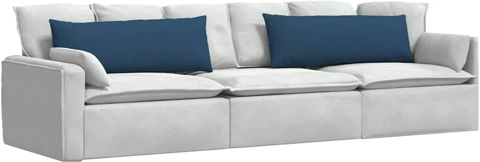 Sofa Pagalvės 2 vnt. audinys Mėlyna 120 x 40 cm