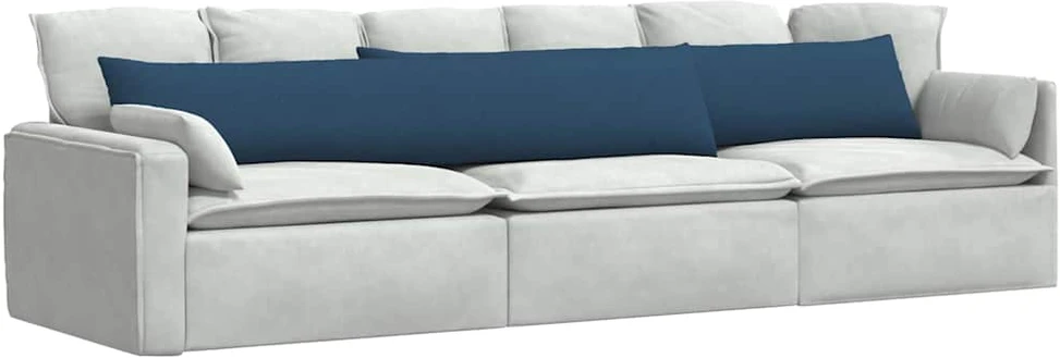 Sofa Pagalvės 2 vnt. audinys Mėlyna 200 x 40 cm