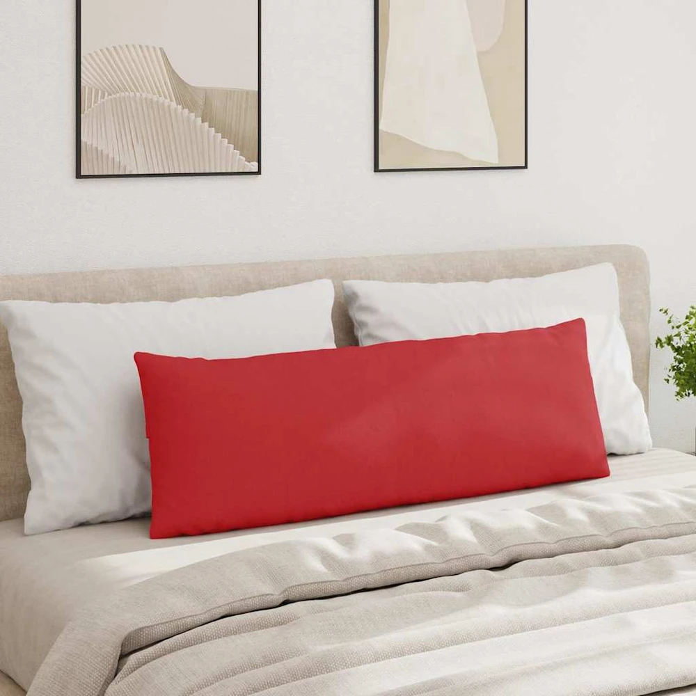 Sofa Pagalvės 2 vnt. audinys Raudona 120 x 40 cm