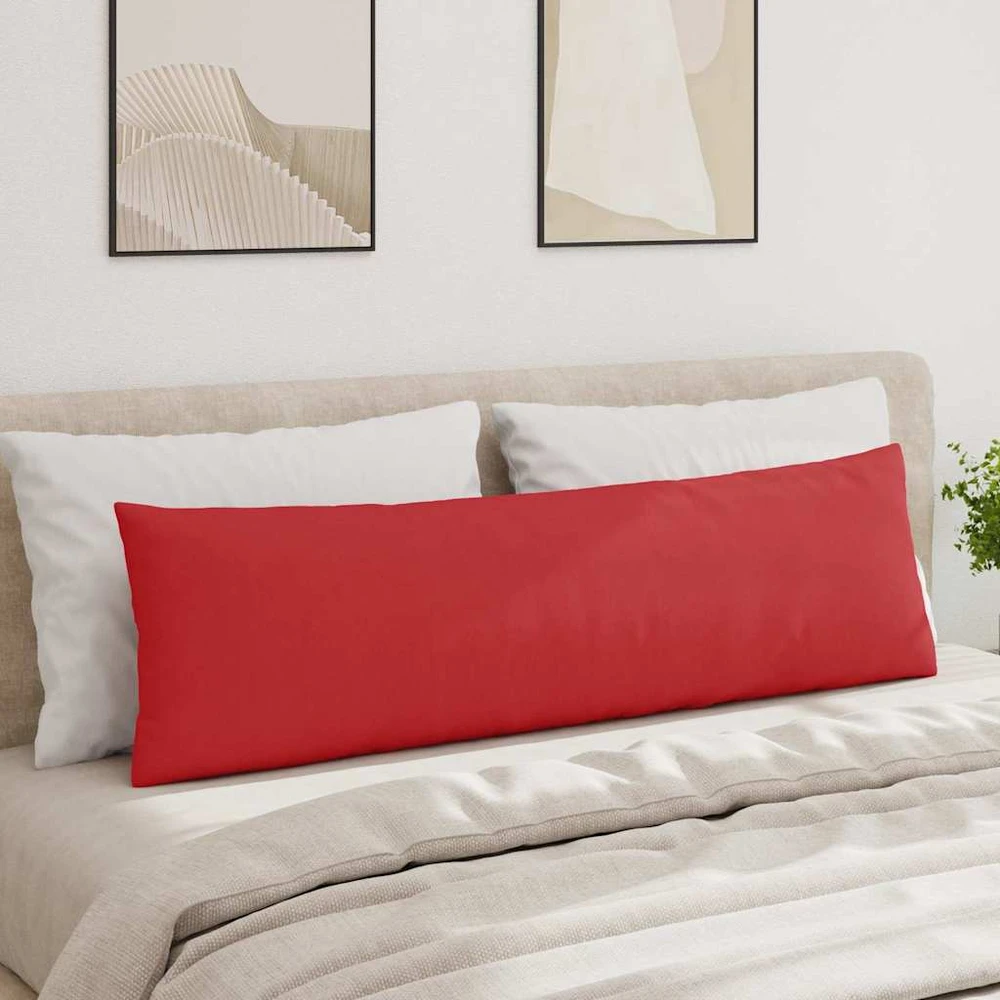 Sofa Pagalvės 2 vnt. audinys Raudona 145 x 40 cm