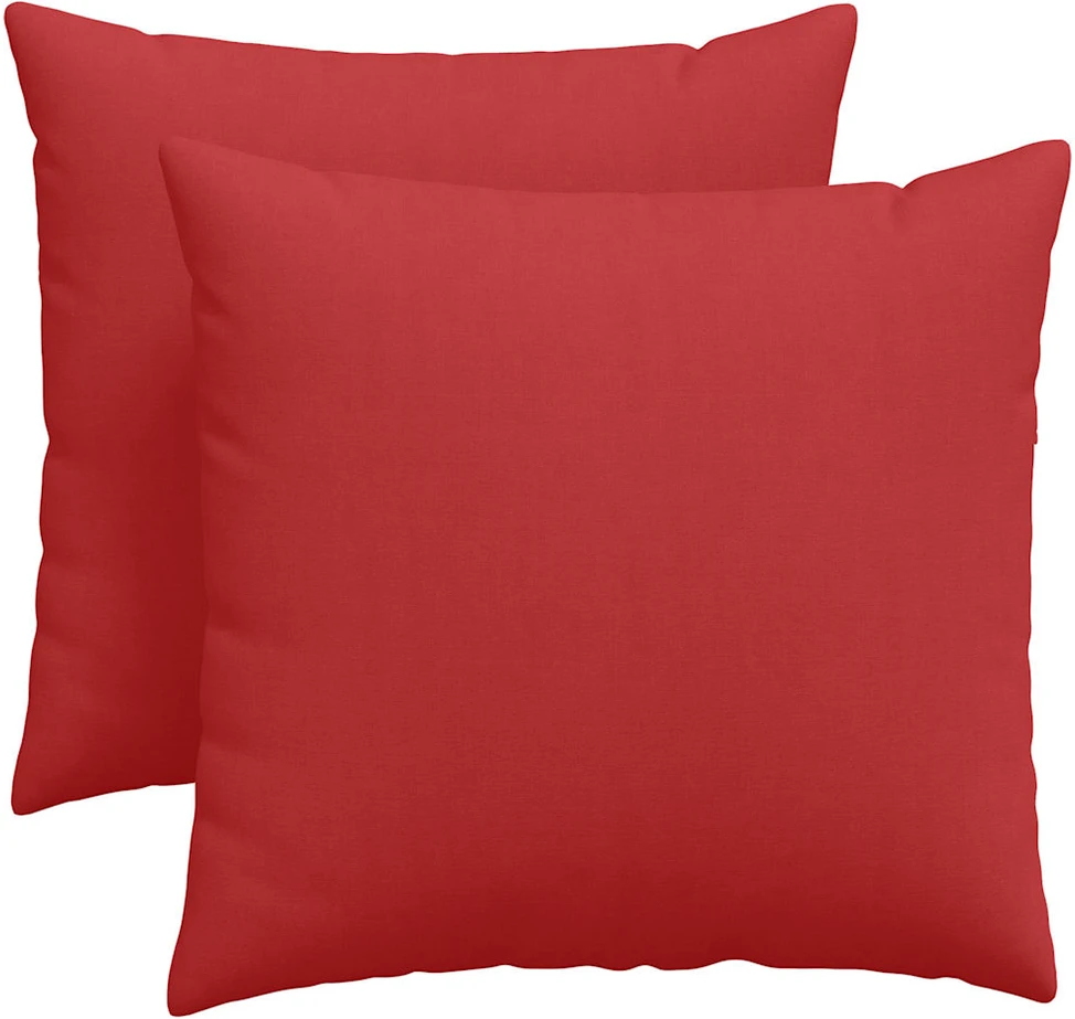 Sofa Pagalvės 2 vnt. audinys Raudona 45 x 45 cm