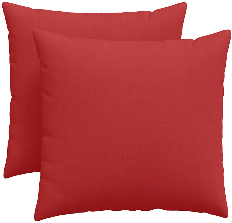 Sofa Pagalvės 2 vnt. audinys Raudona 50 x 50 cm