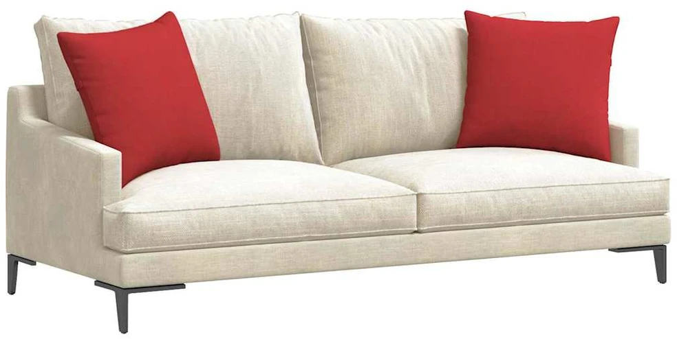 Sofa Pagalvės 2 vnt. audinys Raudona 50 x 50 cm