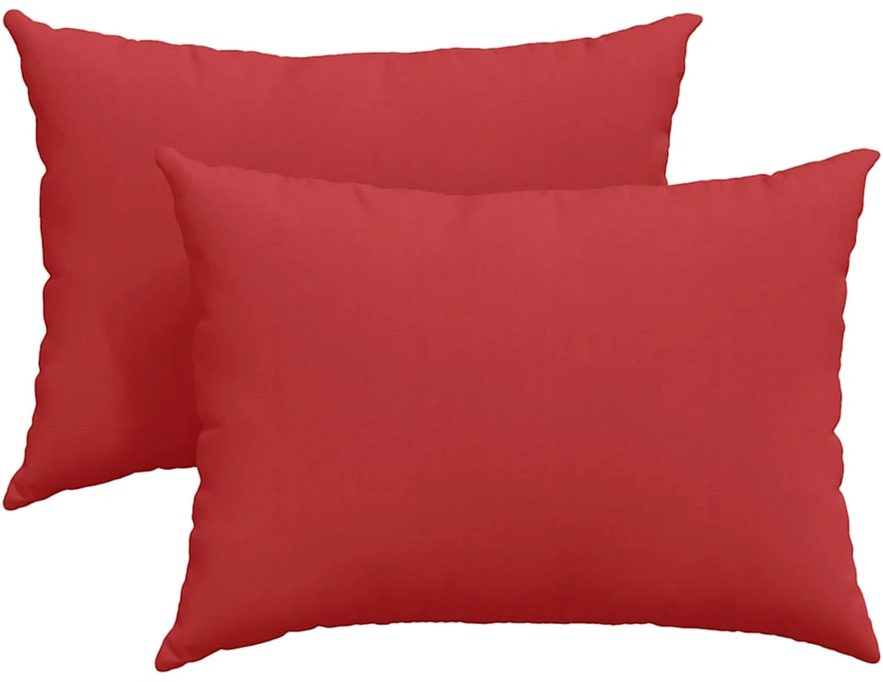 Sofa Pagalvės 2 vnt. audinys Raudona 70 x 50 cm