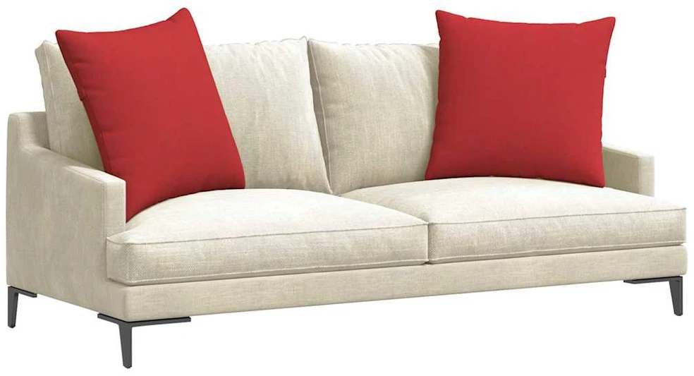 Sofa Pagalvės 2 vnt. audinys Raudona 80 x 80 cm
