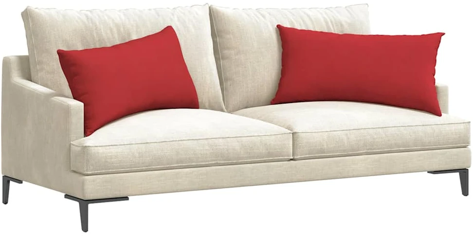 Sofa Pagalvės 2 vnt. audinys Raudona 80 x 40 cm