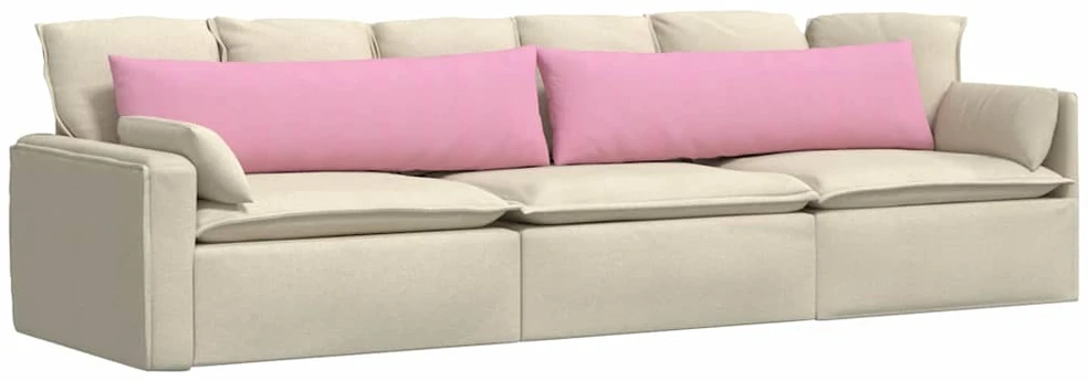 Sofa Pagalvės 2 vnt. audinys Rožinė 145 x 40 cm