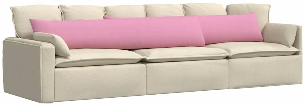 Sofa Pagalvės 2 vnt. audinys Rožinė 200 x 40 cm