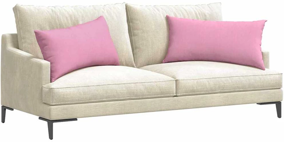 Sofa Pagalvės 2 vnt. audinys Rožinė 80 x 40 cm