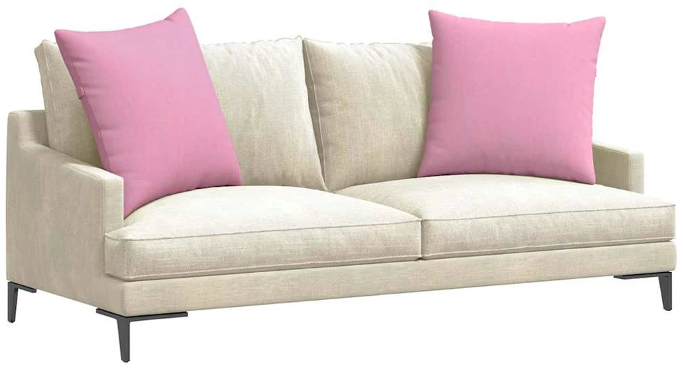 Sofa Pagalvės 2 vnt. audinys Rožinė 80 x 80 cm