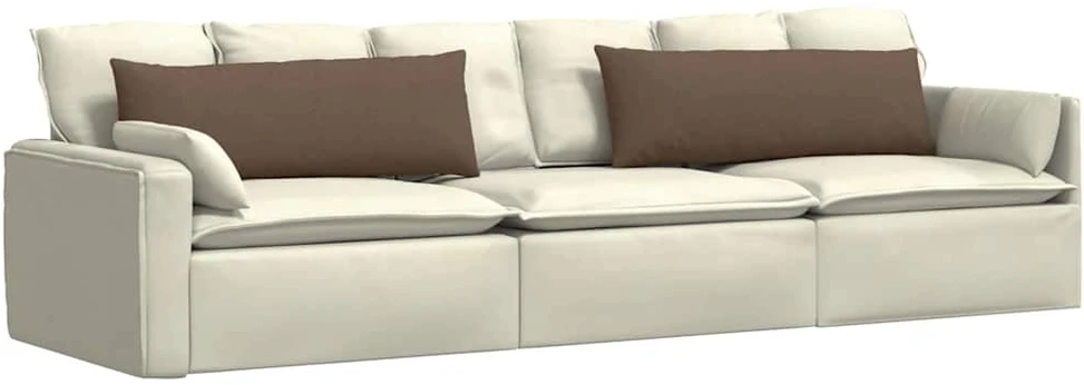 Sofa Pagalvės 2 pcs Ruda 120 x 40 cm audinys