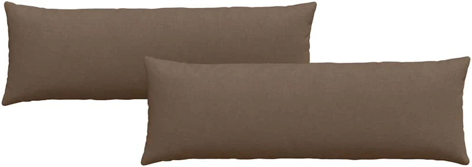 Sofa Pagalvės 2 pcs Ruda 120 x 40 cm audinys