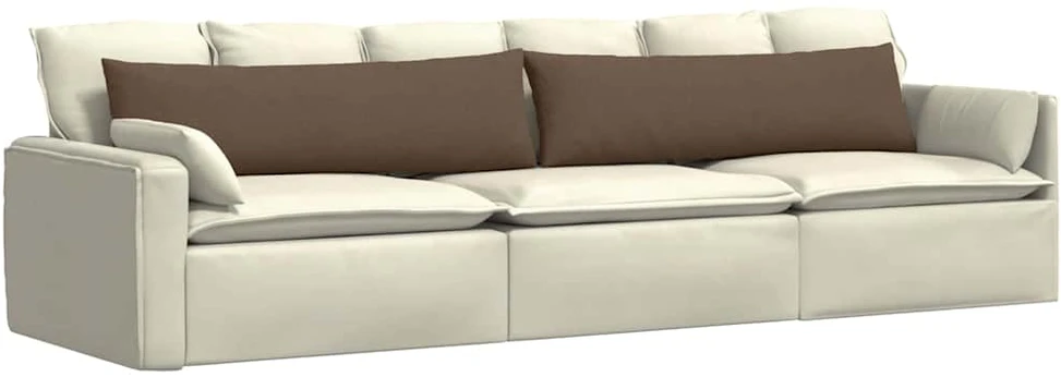 Sofa Pagalvės 2 vnt. audinys Ruda 145 x 40 cm