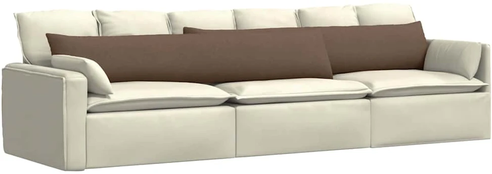 Sofa Pagalvės 2 vnt. audinys Ruda 200 x 40 cm