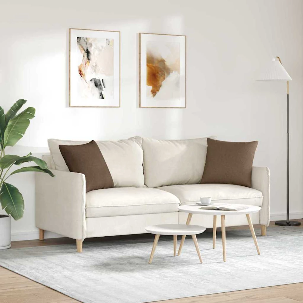 Sofa Pagalvės 2 vnt. audinys Ruda 45 x 45 cm
