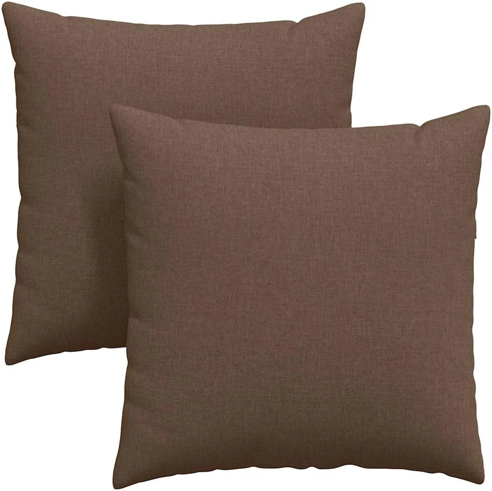 Sofa Pagalvės 2 vnt. audinys Ruda 60 x 60 cm