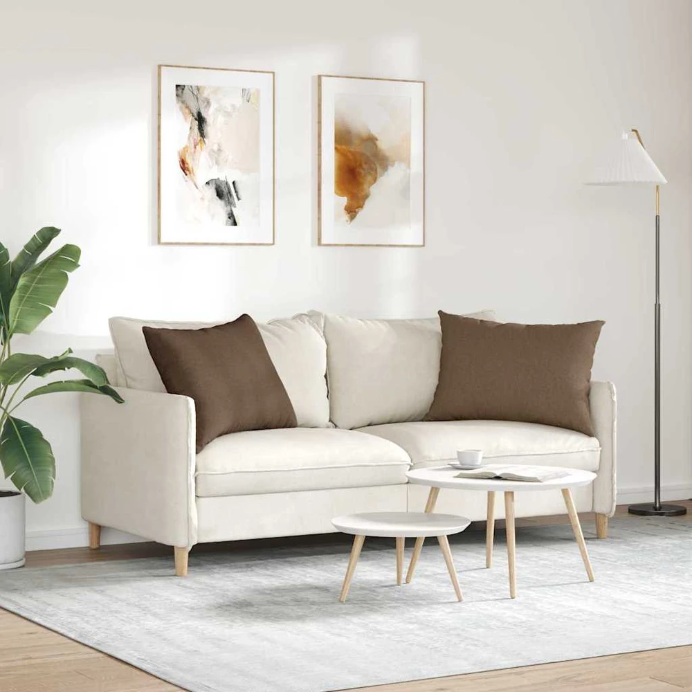 Sofa Pagalvės 2 vnt. audinys Ruda 70 x 50 cm