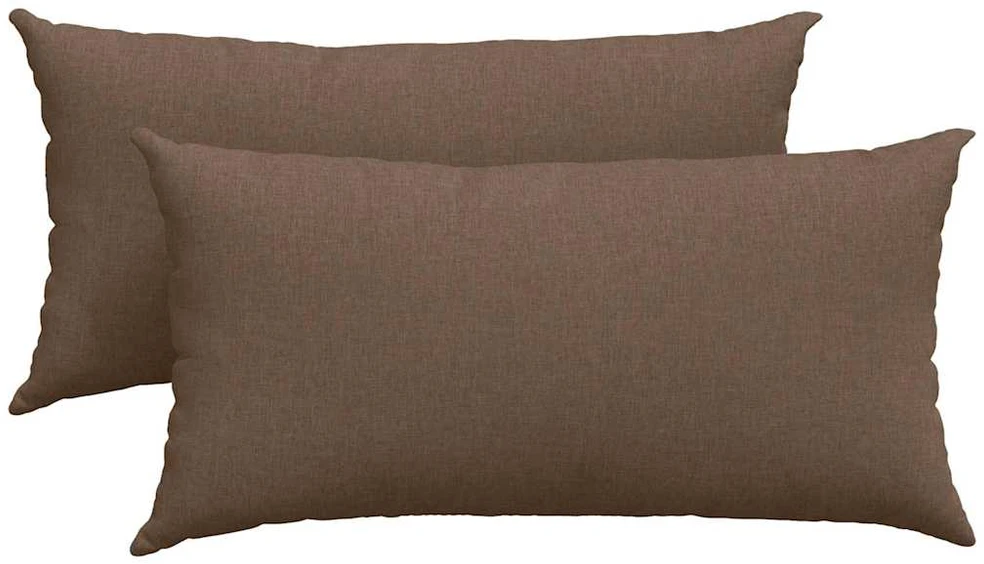 Sofa Pagalvės 2 vnt. audinys Ruda 80 x 40 cm