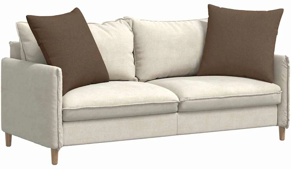 Sofa Pagalvės 2 vnt. audinys Ruda 80 x 80 cm